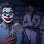 Ilustração representando a falta de atendimento no plantão do Conselho Tutelar e informações desatualizadas de farmácias em Três Corações durante feriado.